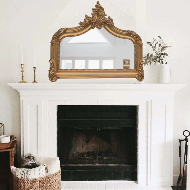 Maynard French Antique Vintage Over Mantle Mirror 40x30 Inch