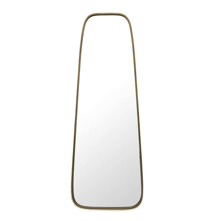 Zane Modern Metal Gold Framed Long Wall Mirror