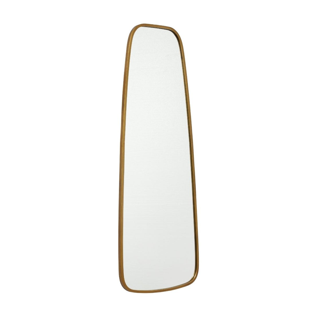 Zane Modern Metal Gold Framed Long Wall Mirror