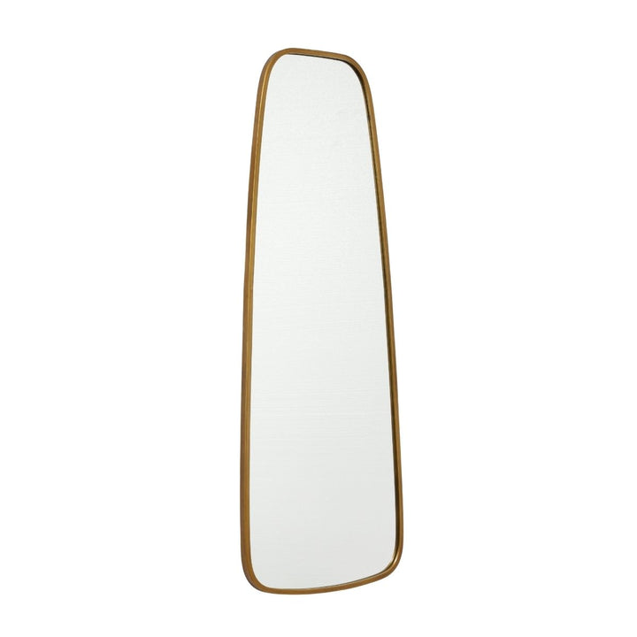 Zane Modern Metal Gold Framed Long Wall Mirror