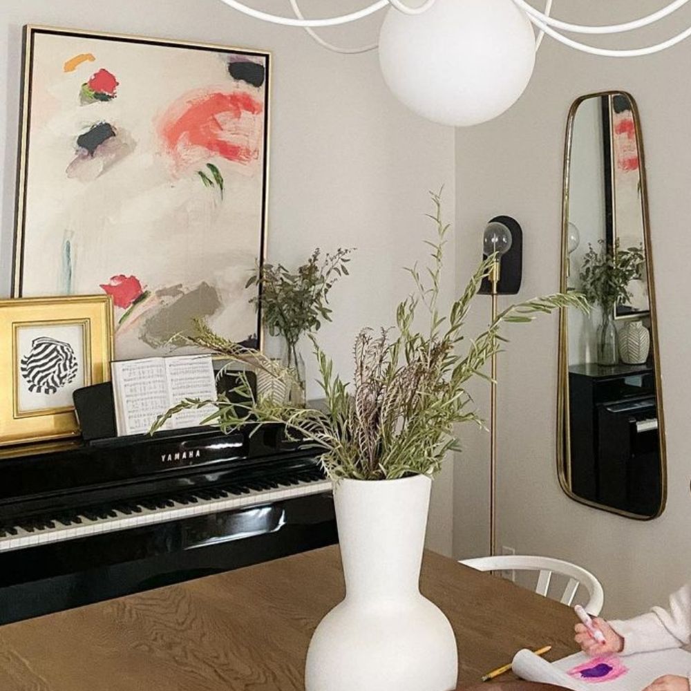 Zane Modern Metal Gold Framed Long Wall Mirror