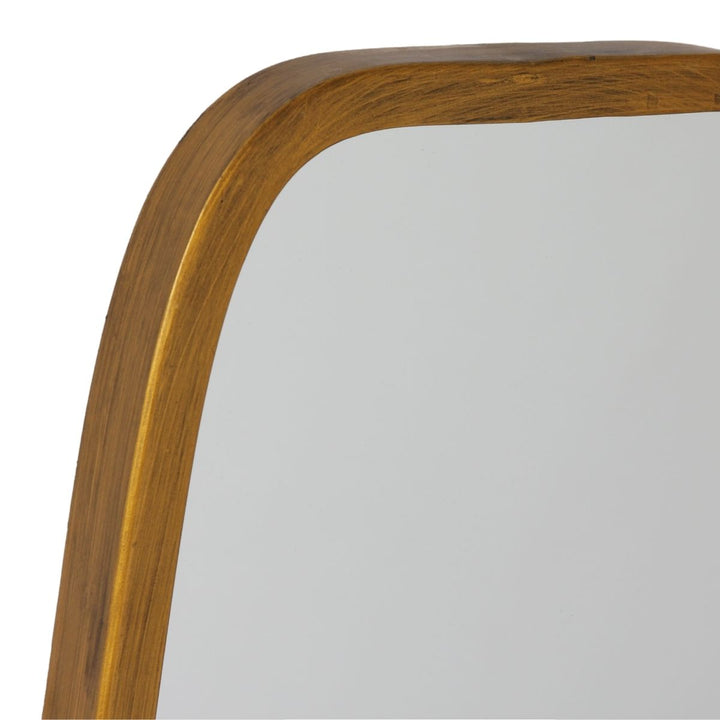 Zane Modern Metal Gold Framed Long Wall Mirror