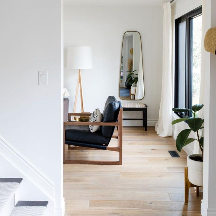 Zane Modern Metal Gold Framed Long Wall Mirror