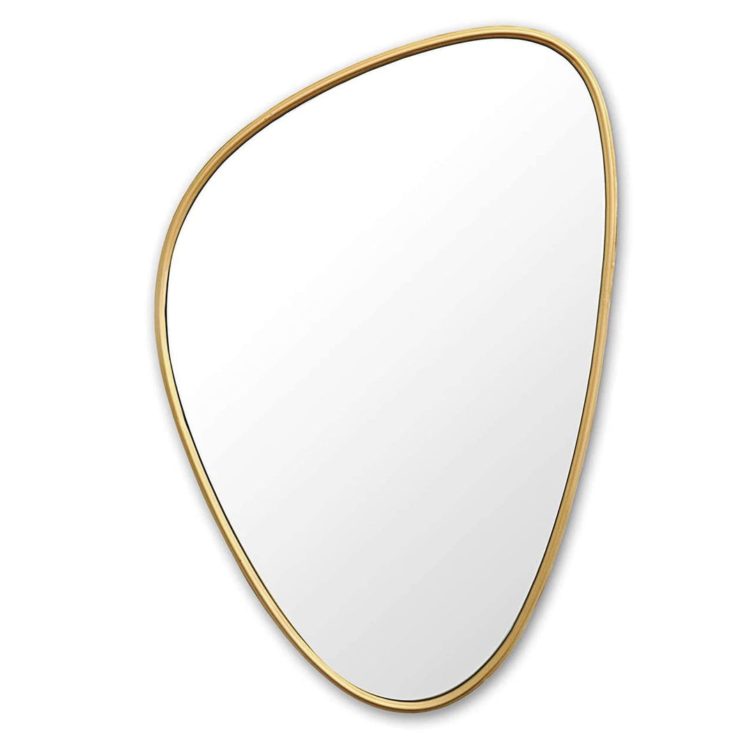 Roper Mid Century Modern Gold Frame Decorative Wall Mirror