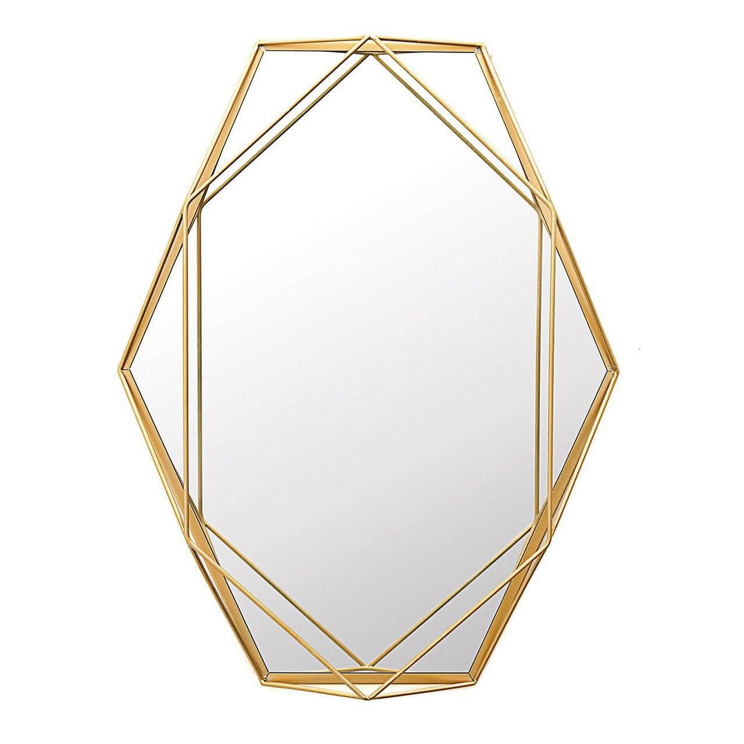 Luci Gold Hexagon Wall Mirror 26 Inch