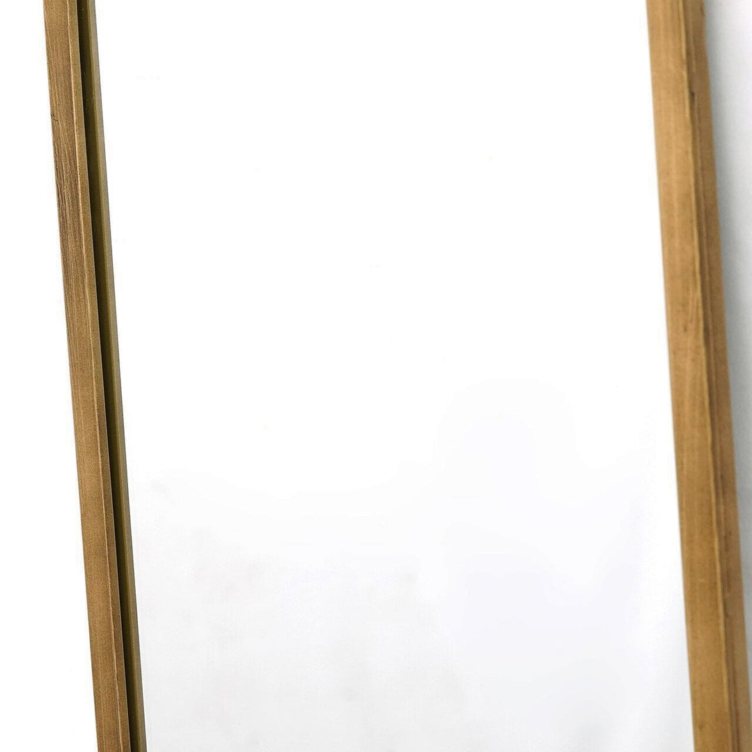 Jewel Arched Black & Gold Wall Mirror 47 Inch