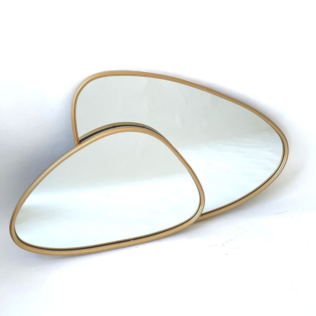 Roper Mid Century Modern Gold Frame Decorative Wall Mirror – West Mirrors