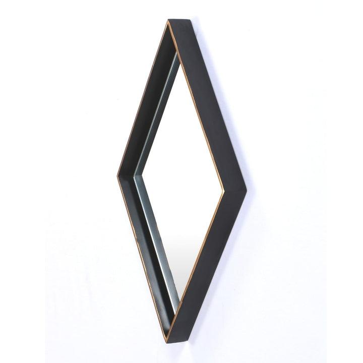 Diamond Brass Decorative Wall Mirror 16 Inch