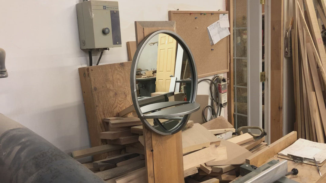 Jude Oval Wall Mirror With Shelf 15 Inch