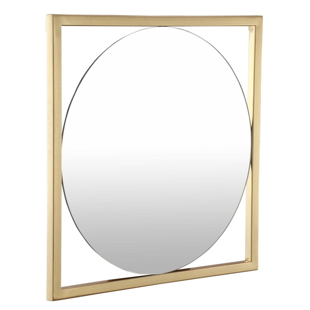Lila Stainless Steel Square Wall Mirror 20 Inch
