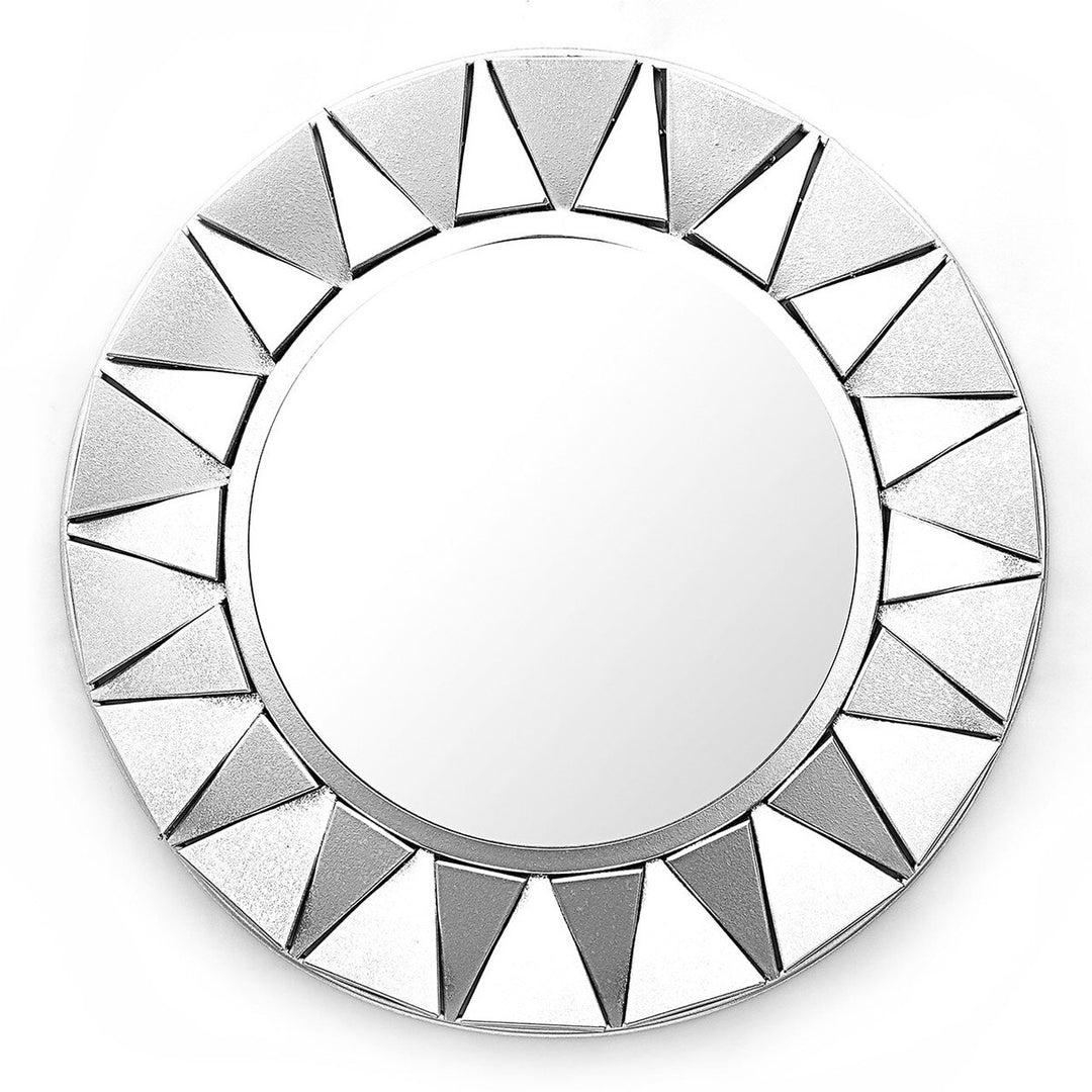 Skye Silver Round Wall Mirror 22 Inch