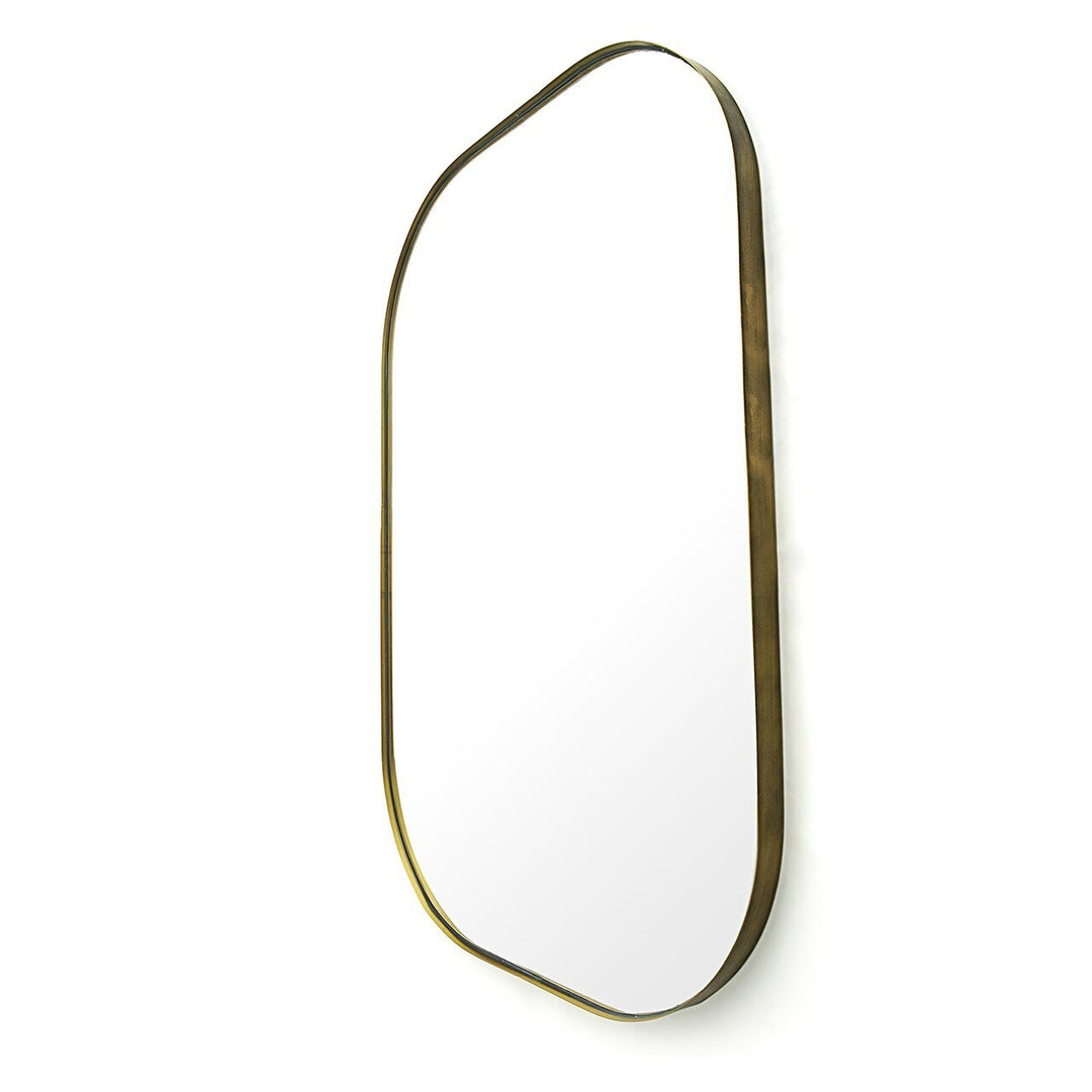 Cody Gold Oval Bathroom Vanity Wall Mirror 24x36 Inch