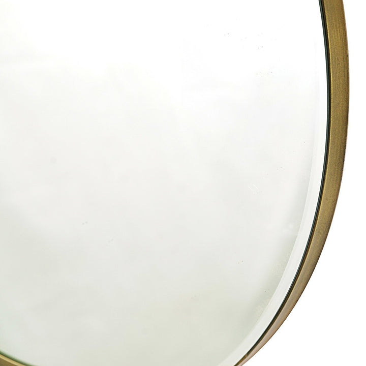 Floyd Gold Circle Beveled Wall Mirror
