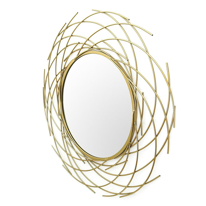 Chase Gold Round Wall Mirror 40 Inch